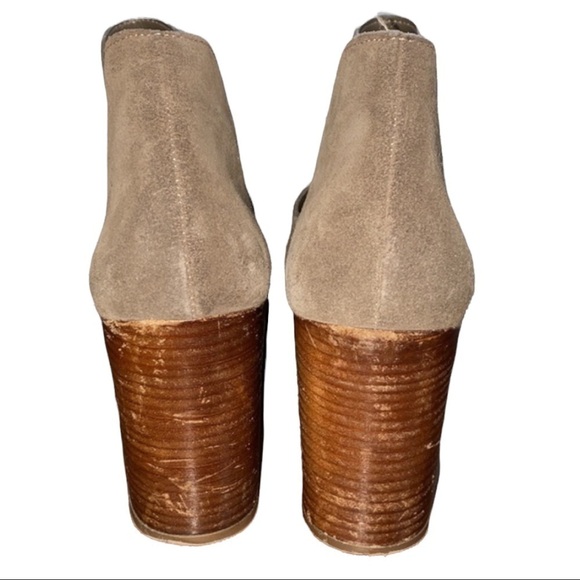 Steve Madden Nami Taupe Brown Suede Ankle Boot Size 10 - Picture 4 of 7